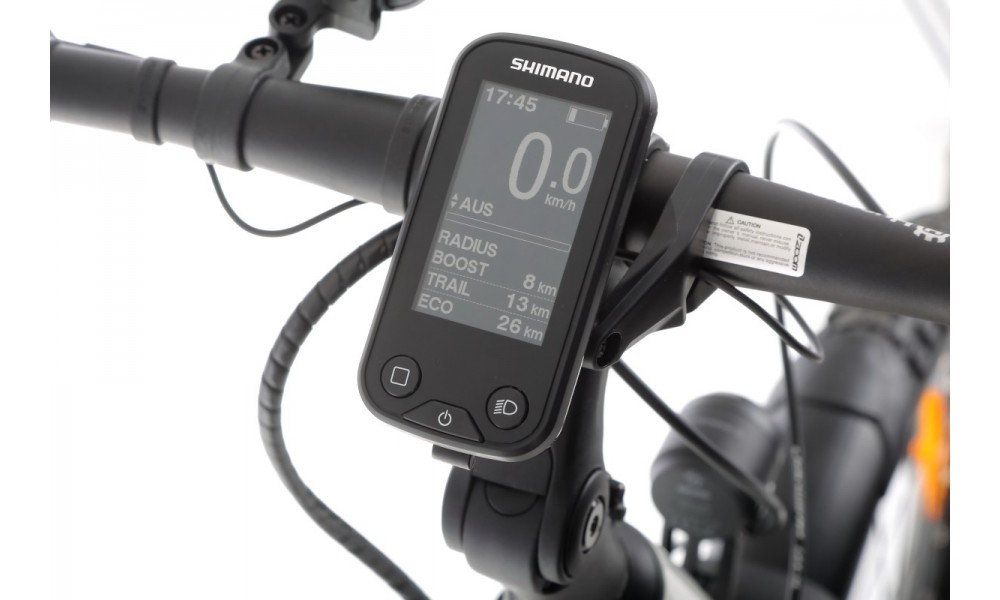 Rower trekkingowy elektryczny Husqvarna Cross Tourer CT3 Lady 27,5 - biały-niebieski