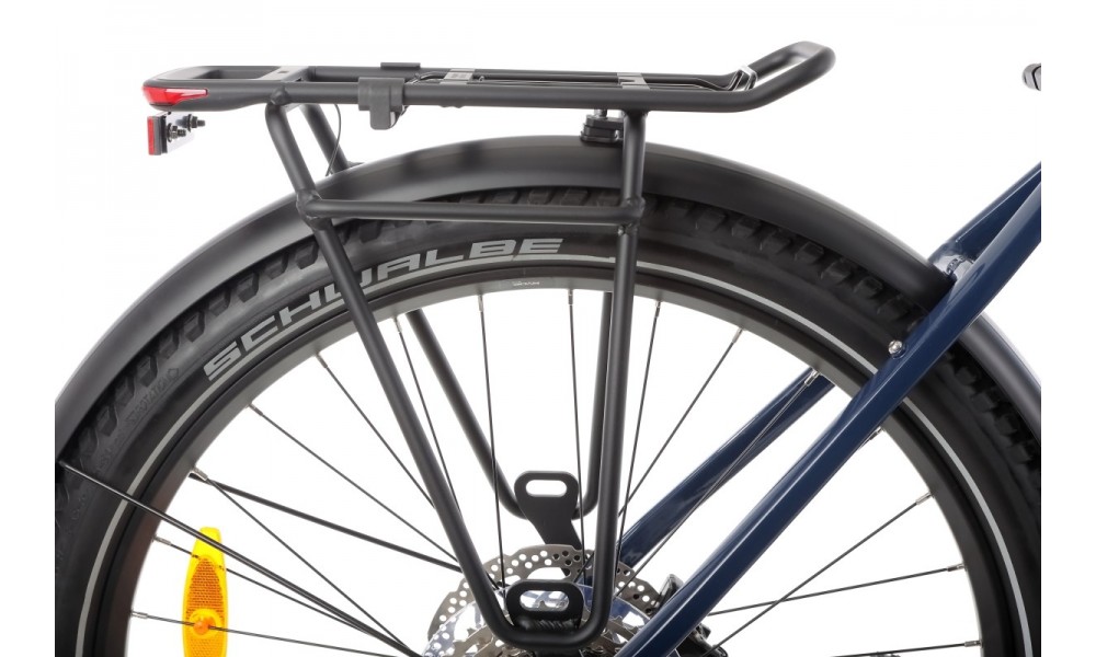 Rower trekkingowy elektryczny Husqvarna Cross Tourer CT3 Lady 27,5 - biały-niebieski