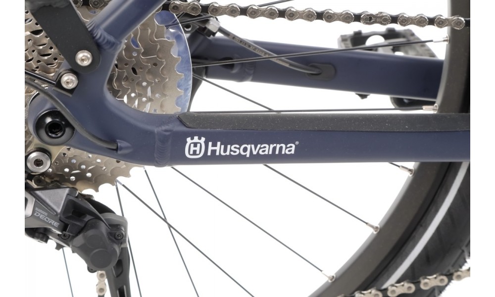 Rower trekkingowy elektryczny Husqvarna Gran Tourer GT2 Lady - ciemny niebieski