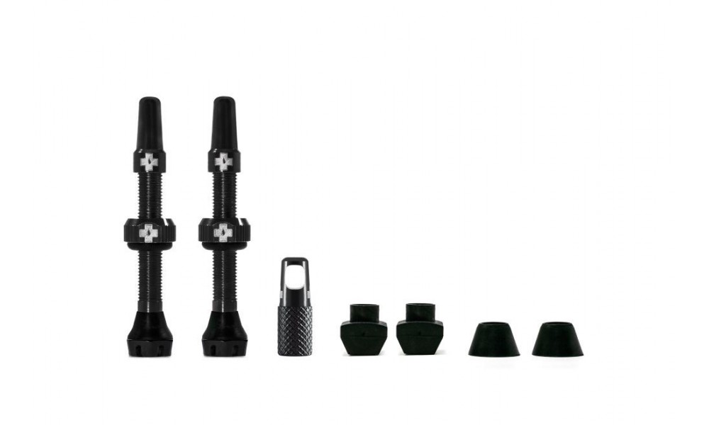 Wentyl do systemów bezdętkowych Muc-Off V2 Tubeles 44mm Presta - czarny