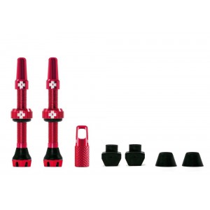 Wentyl do systemów bezdętkowych Muc-Off V2 Tubeles 44mm Presta - czerwony 1