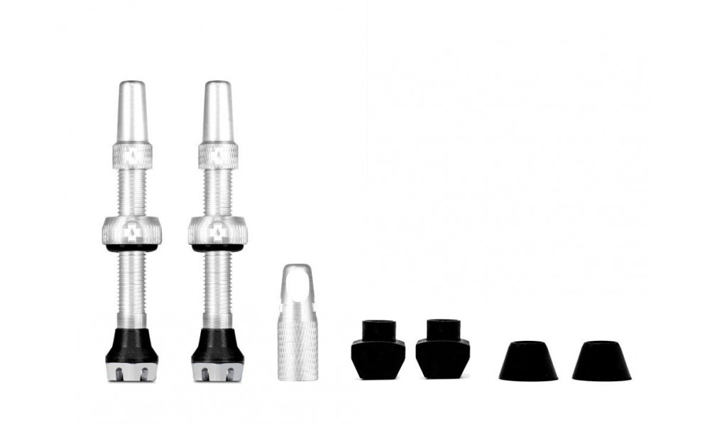 Wentyl do systemów bezdętkowych Muc-Off V2 Tubeles 44mm Presta - srebrny