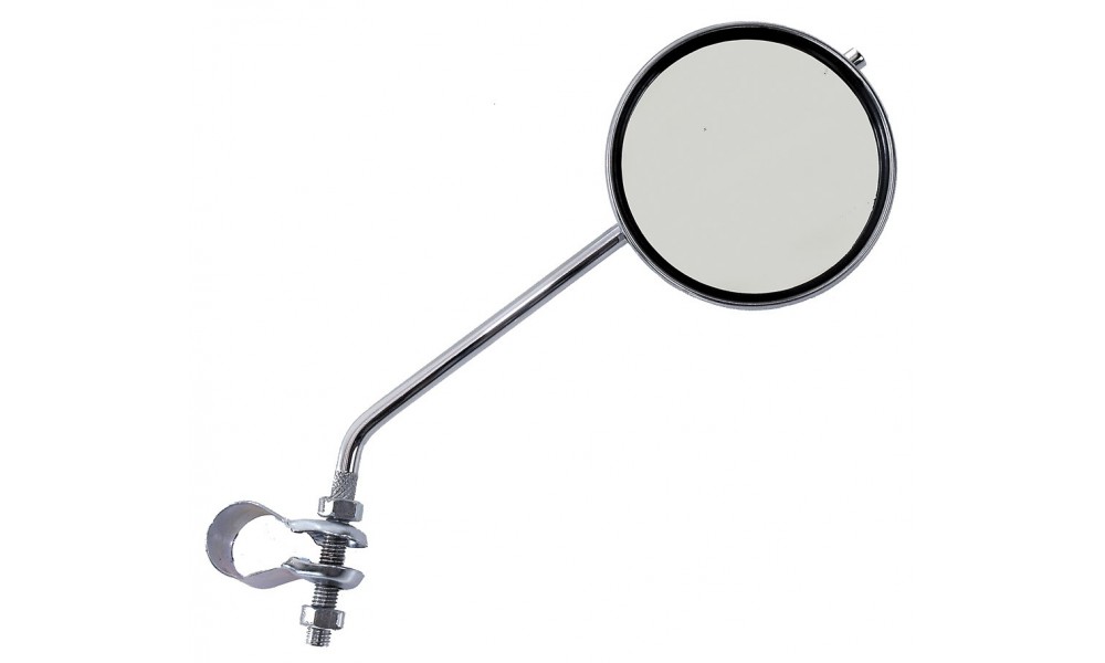 Lusterko rowerowe Retro 80mm długie ramię 220mm chrom