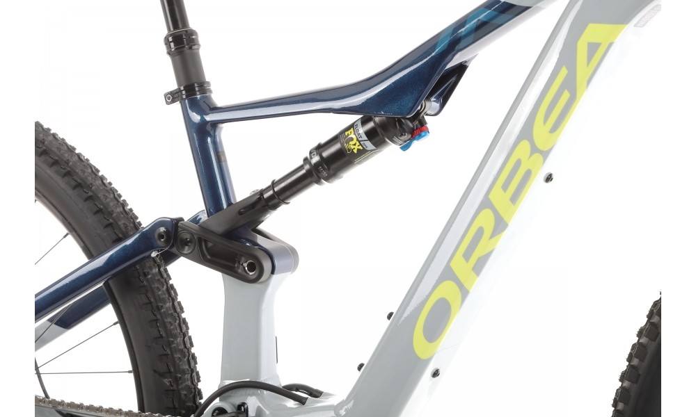 Rower górski elektryczny Orbea RISE H20 - szaro-niebieski