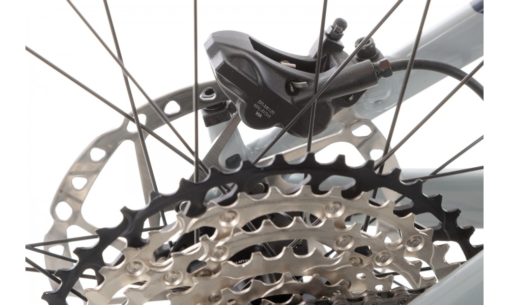 Rower górski elektryczny Orbea RISE H20 - szaro-niebieski