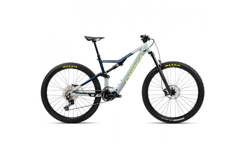 Rower górski elektryczny Orbea RISE H30 - szaro-niebieski