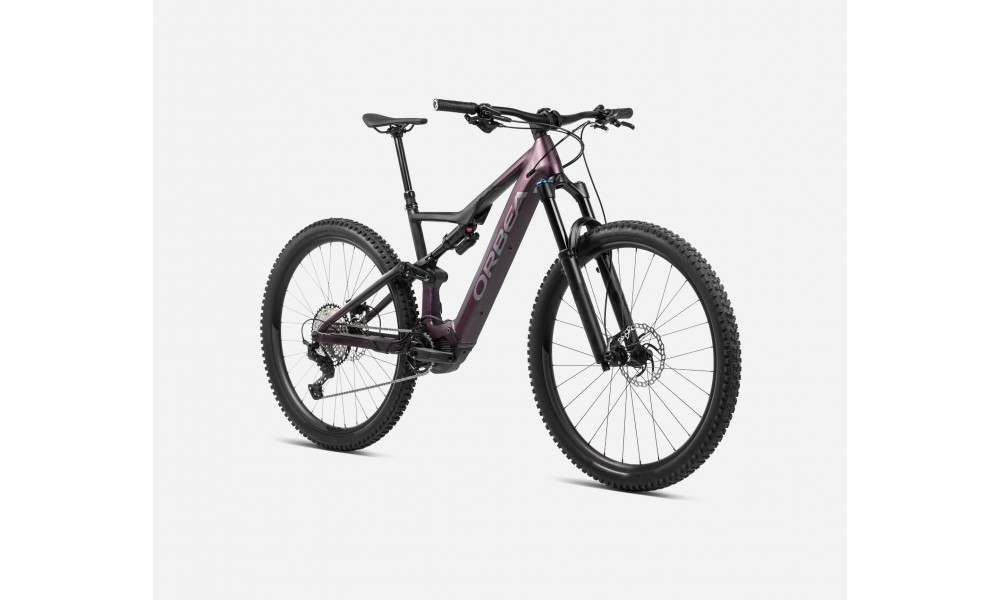 Rower górski elektryczny Orbea RISE H30 - bordowo-czarny