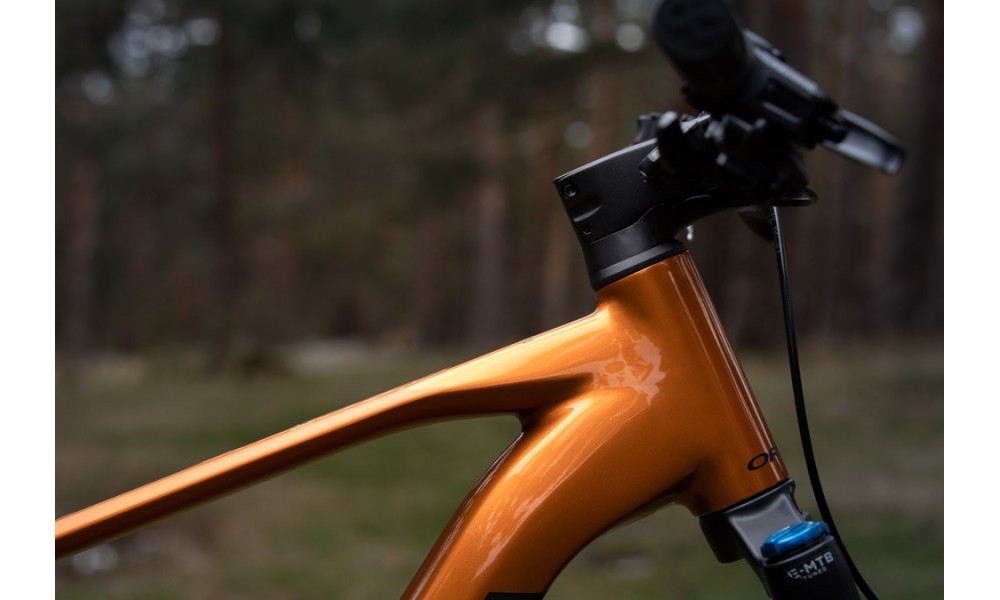 Rower górski elektryczny Orbea URRUN 40 - pomarańczowo-czarny