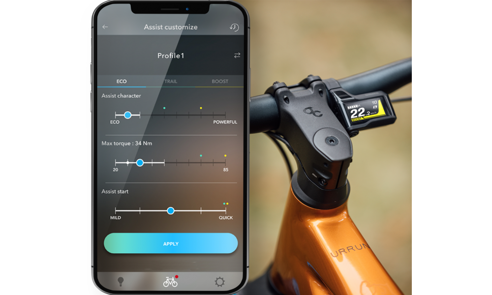 Rower górski elektryczny Orbea URRUN 40 - pomarańczowo-czarny