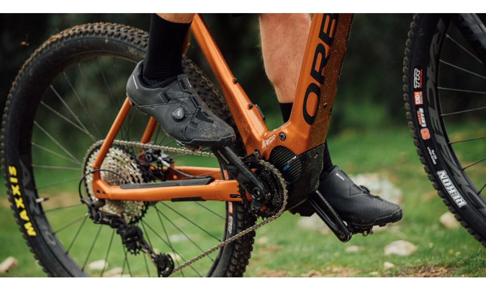 Rower górski elektryczny Orbea URRUN 40 - pomarańczowo-czarny