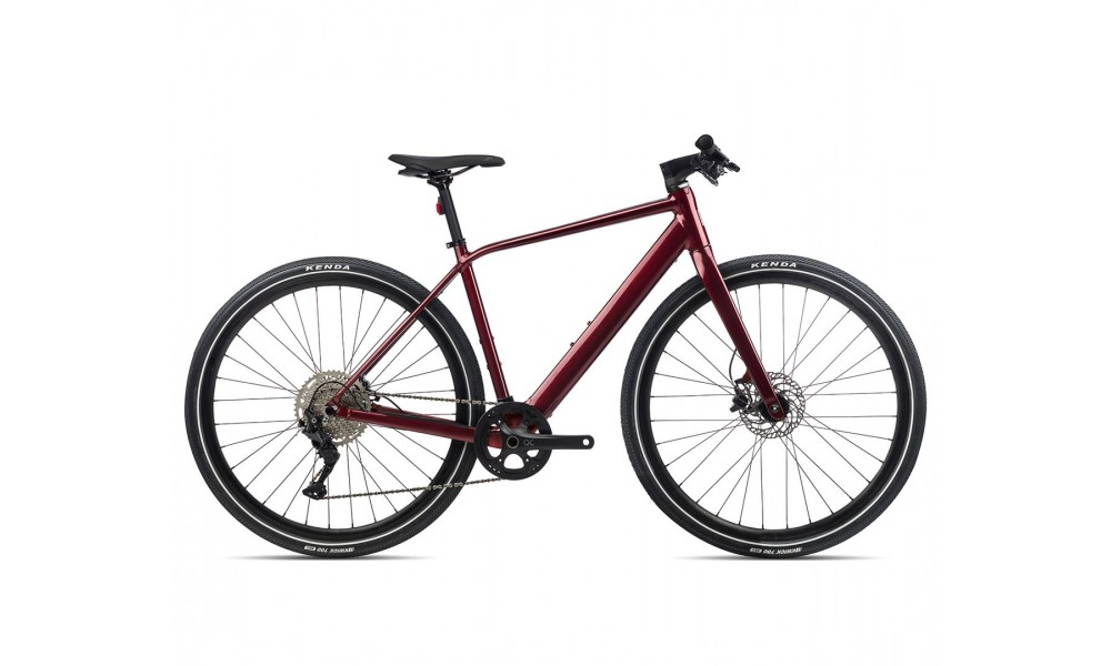 Rower miejski elektryczny Orbea VIBE H30 - bordowy