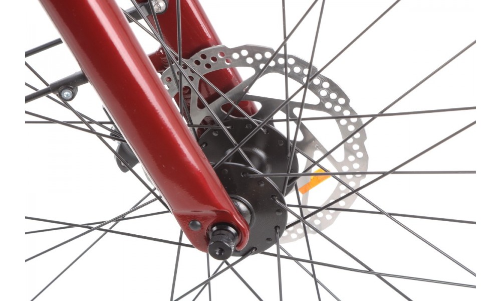 Rower miejski elektryczny Orbea OPTIMA E40 - bordowy