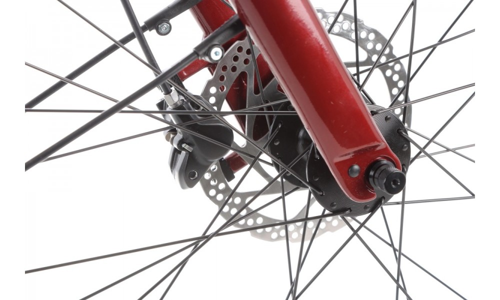 Rower miejski elektryczny Orbea OPTIMA E40 - bordowy