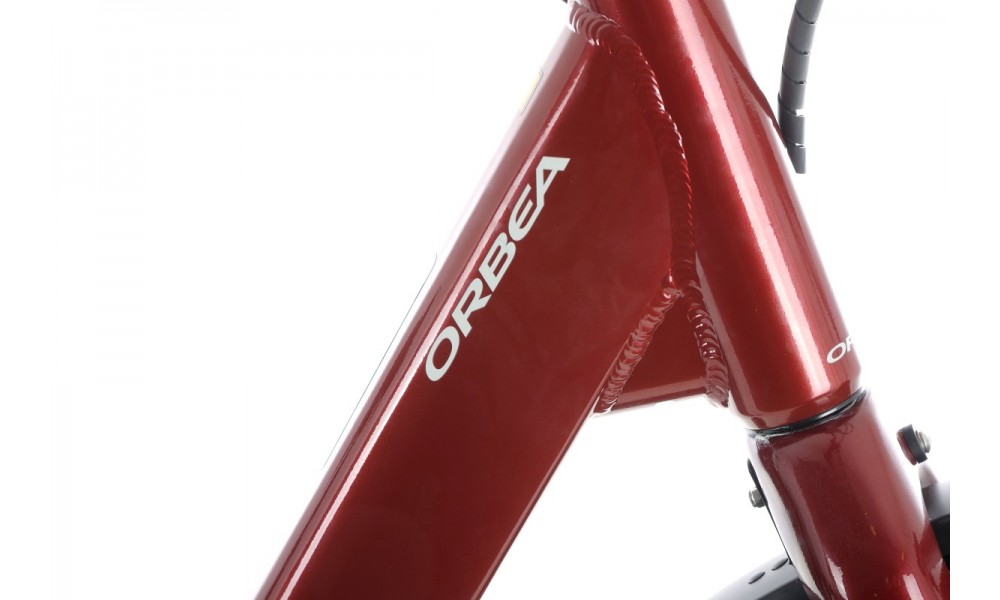 Rower miejski elektryczny Orbea OPTIMA E40 - bordowy