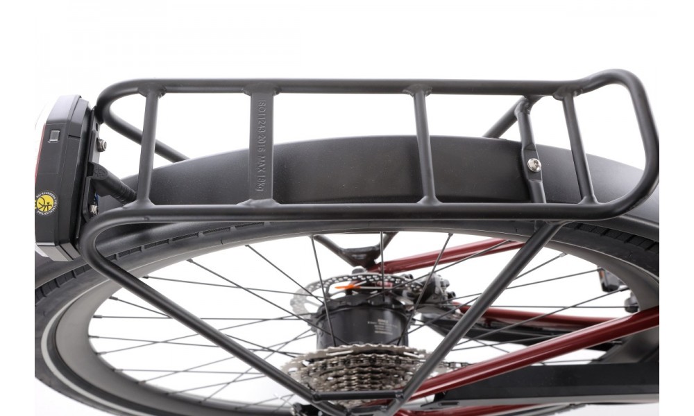 Rower miejski elektryczny Orbea OPTIMA E40 - bordowy