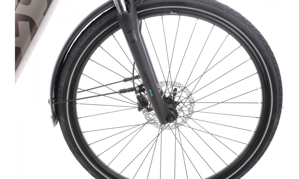 Rower miejski elektryczny Husqvarna Gran City 2 Nexus CB Wave - srebrny