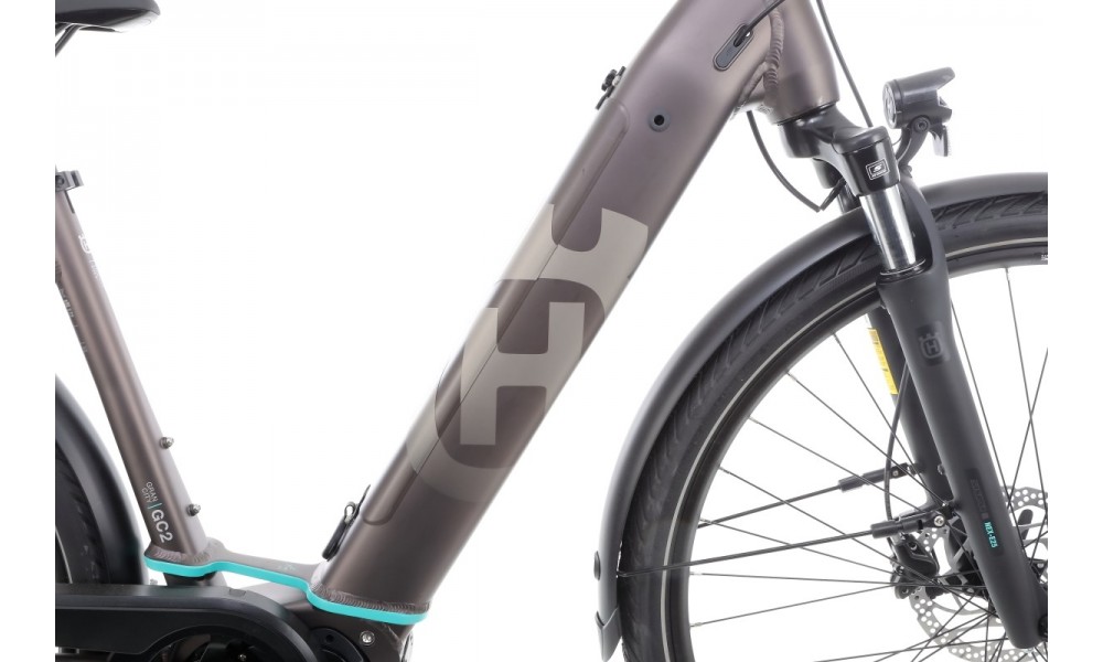 Rower miejski elektryczny Husqvarna Gran City 2 Nexus CB Wave - srebrny