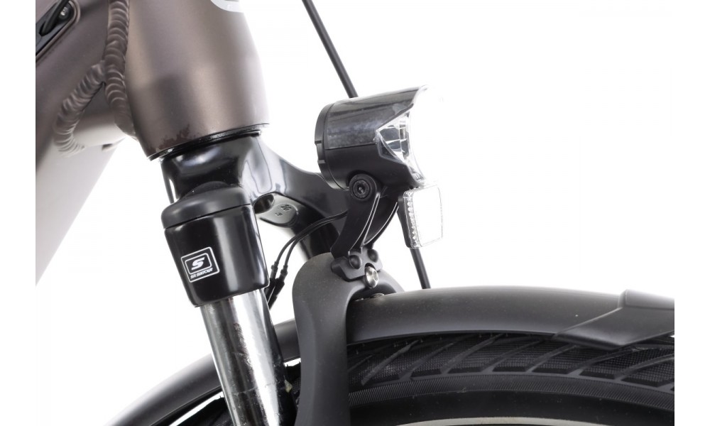 Rower miejski elektryczny Husqvarna Gran City 2 Nexus CB Wave - srebrny