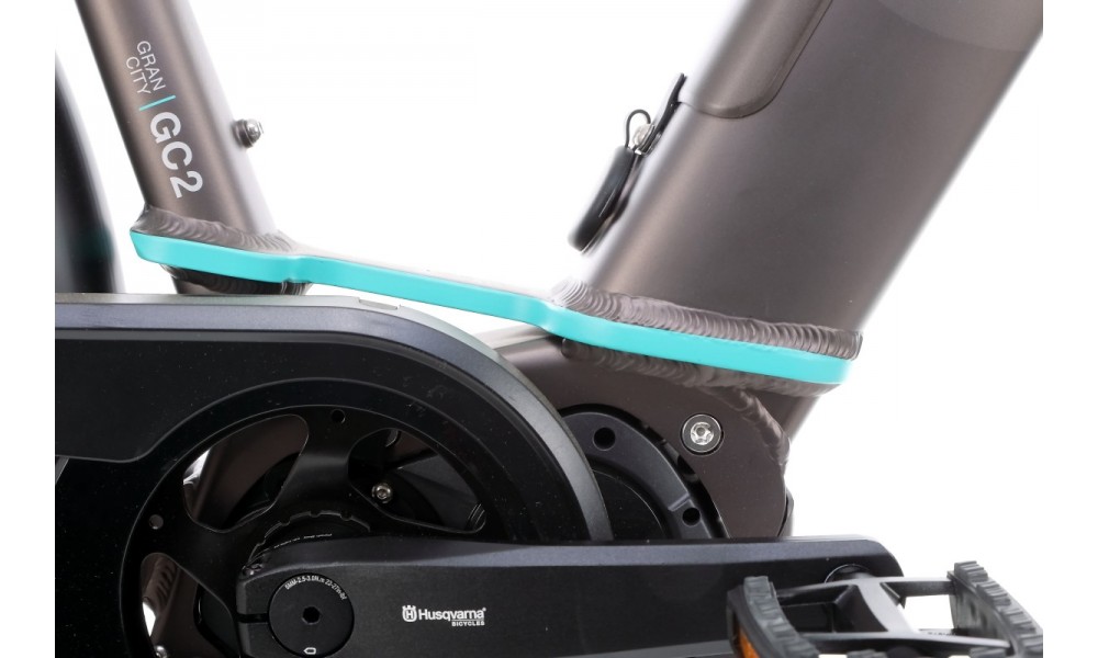 Rower miejski elektryczny Husqvarna Gran City 2 Nexus CB Wave - srebrny