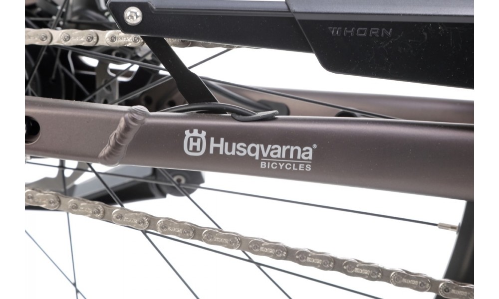 Rower miejski elektryczny Husqvarna Gran City 2 Nexus CB Wave - srebrny