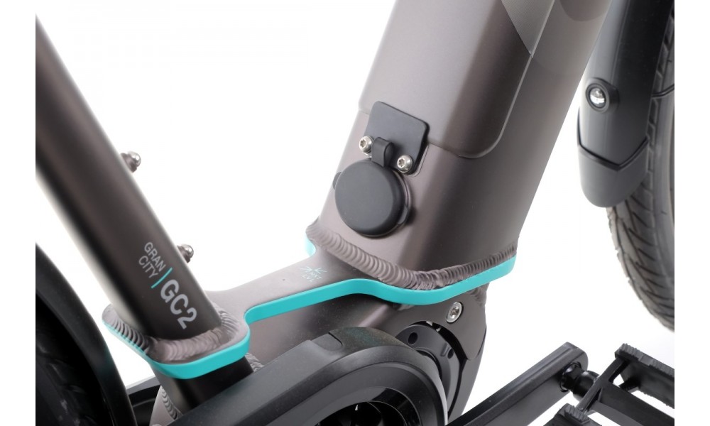 Rower miejski elektryczny Husqvarna Gran City 2 Nexus CB Wave - srebrny