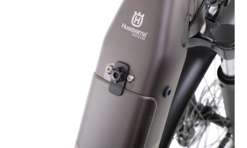 Rower miejski elektryczny Husqvarna Gran City 2 Nexus CB Wave - srebrny