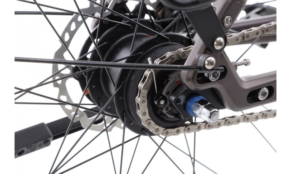 Rower miejski elektryczny Husqvarna Gran City 2 Nexus CB Wave - srebrny