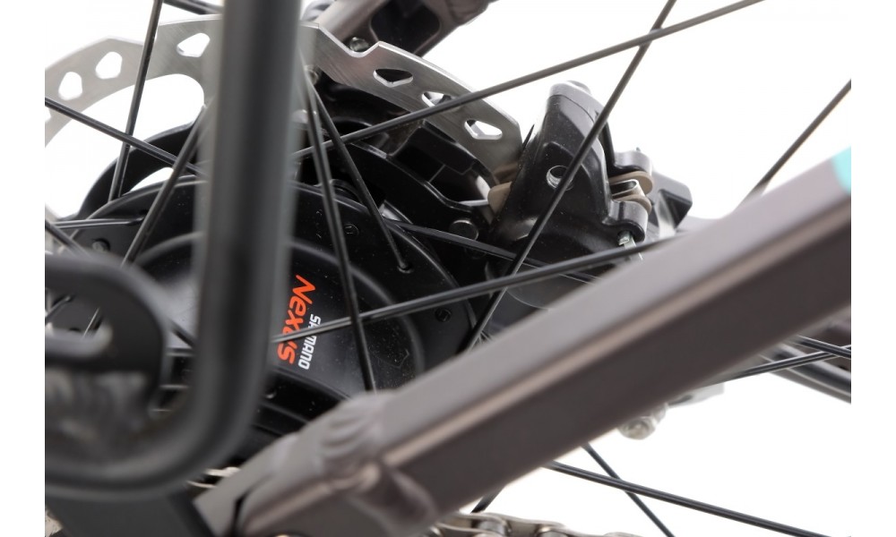 Rower miejski elektryczny Husqvarna Gran City 2 Nexus CB Wave - srebrny