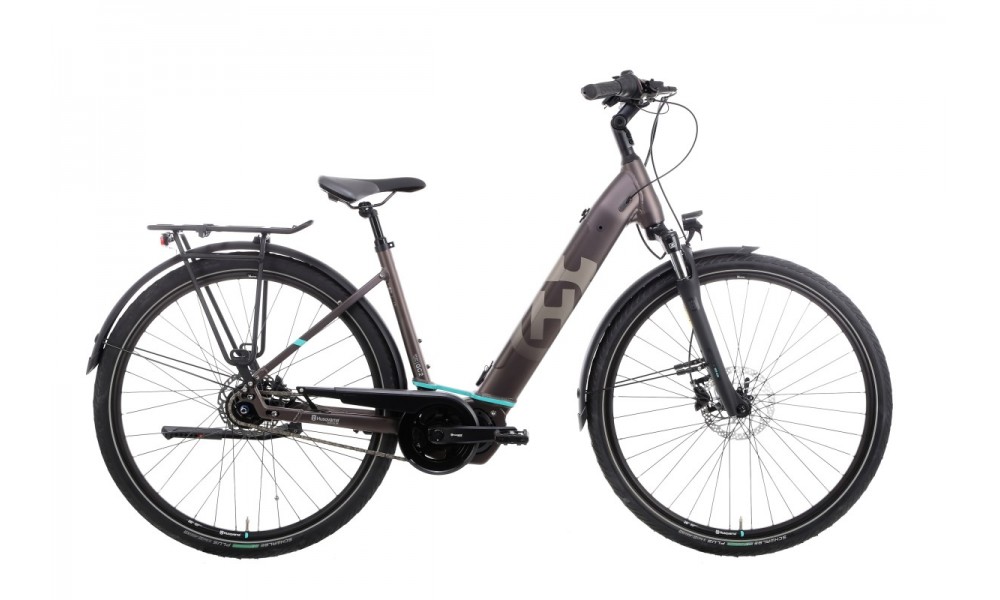 Rower miejski elektryczny Husqvarna Gran City 2 Nexus CB Wave - srebrny