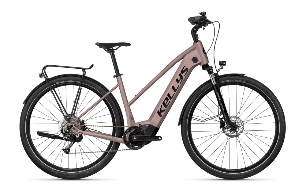 Rower trekkingowy elektryczny Kellys E-Cristy 30 - pudrowy róż