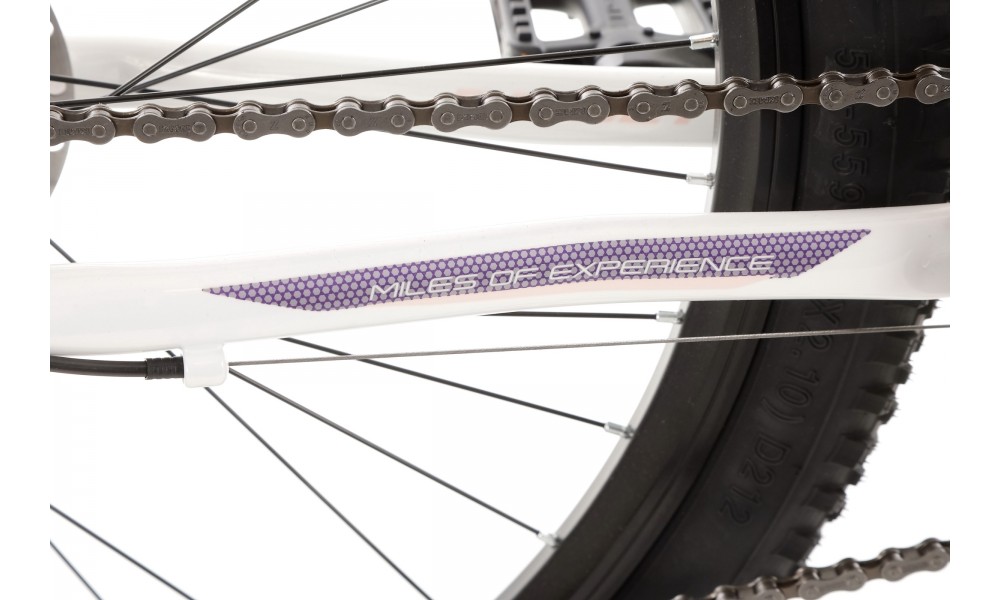 Rower górski Romet Jolene 6.2 - biały-fioletowy