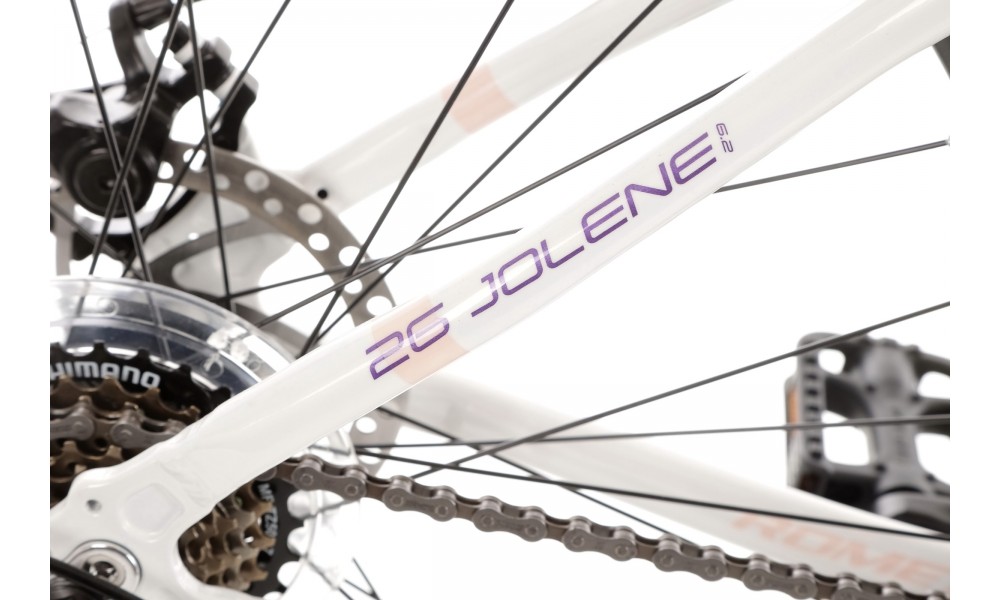 Rower górski Romet Jolene 6.2 - biały-fioletowy