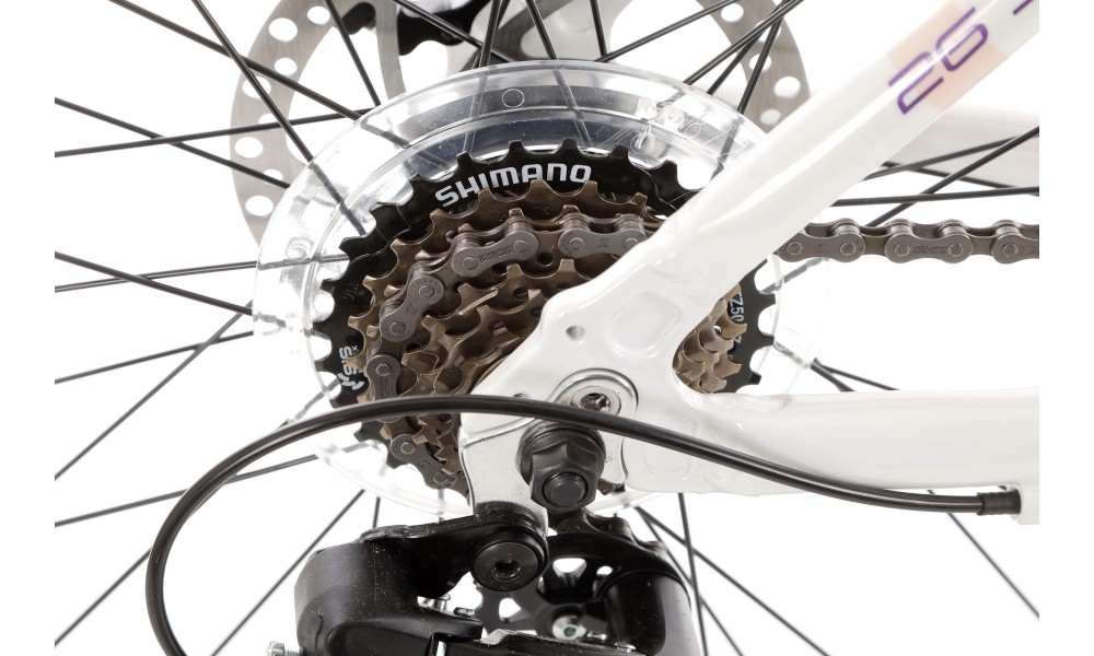 Rower górski Romet Jolene 6.2 - biały-fioletowy