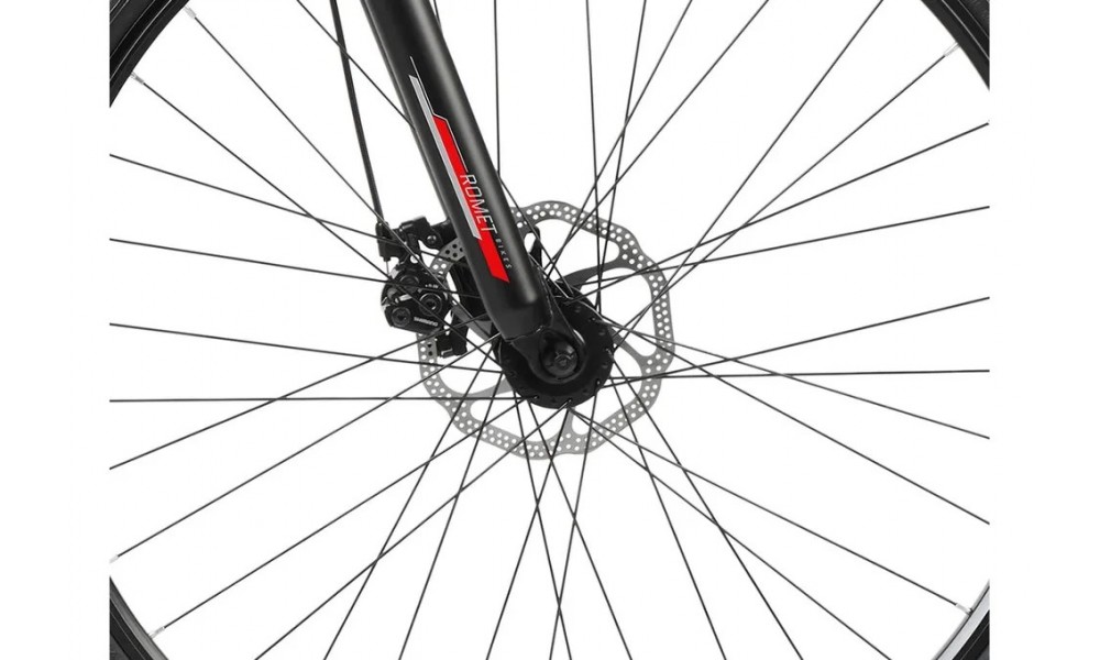 Rower crossowy Romet Orkan 1M - czarno-czerwony