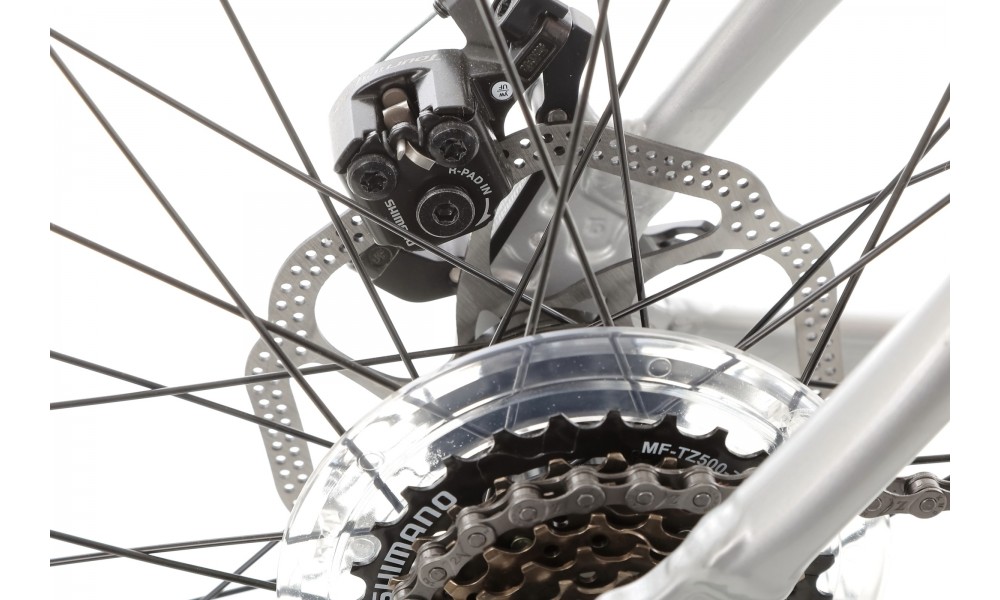 Rower crossowy Romet Orkan 1M - srebrny-niebieski