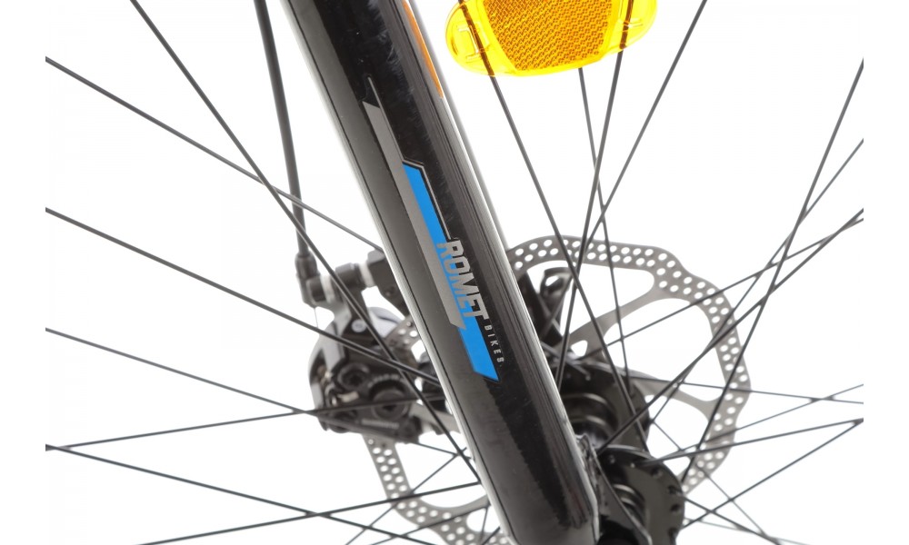 Rower crossowy Romet Orkan 1M - srebrny-niebieski