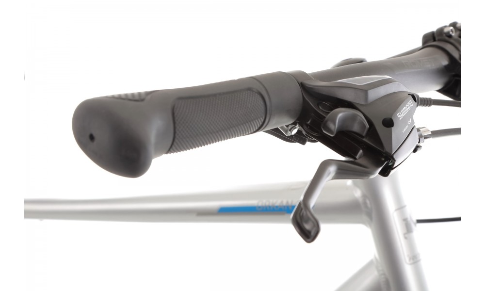 Rower crossowy Romet Orkan 1M - srebrny-niebieski