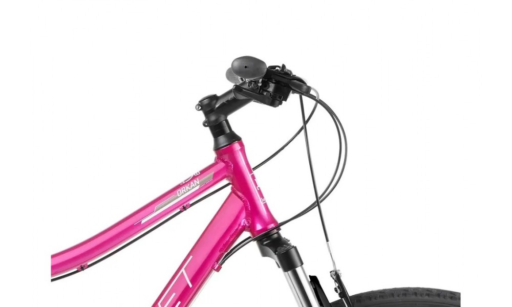Rower crossowy Romet Orkan D - różowo-biały