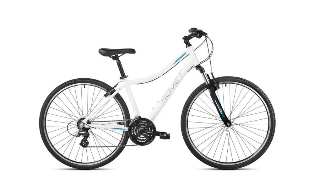 Rower crossowy Romet Orkan D - biało-szary