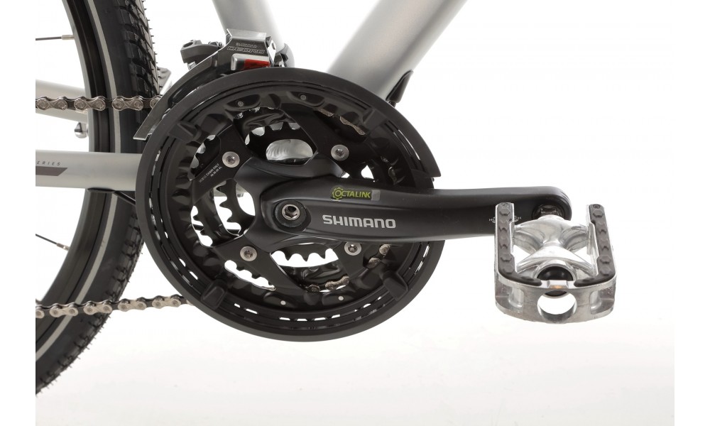 Rower crossowy Romet Orkan 7 M - srebrny-szary