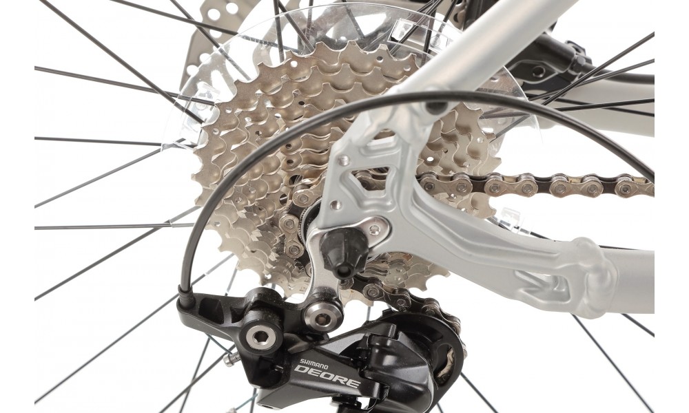 Rower crossowy Romet Orkan 7 M - srebrny-szary