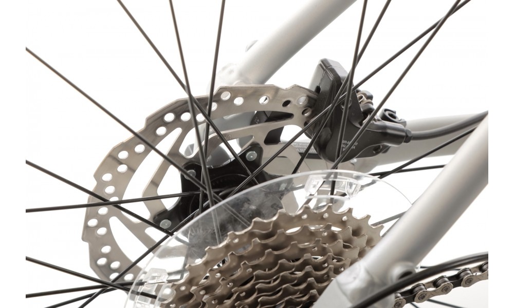 Rower crossowy Romet Orkan 7 M - srebrny-szary