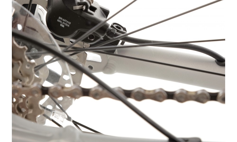 Rower crossowy Romet Orkan 7 M - srebrny-szary