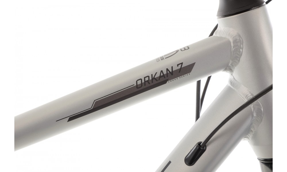 Rower crossowy Romet Orkan 7 M - srebrny-szary