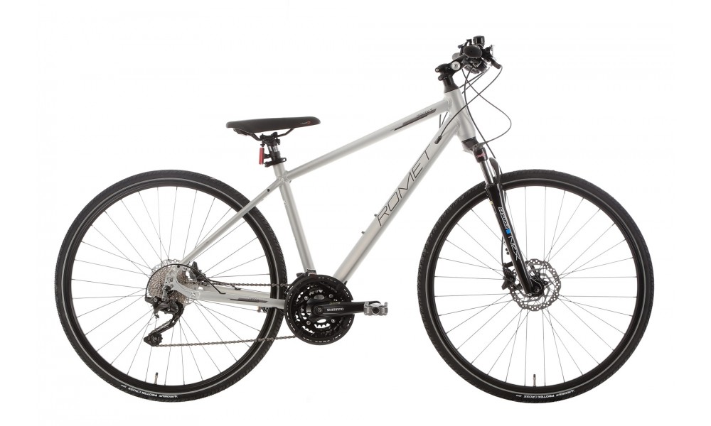 Rower crossowy Romet Orkan 7 M - srebrny-szary