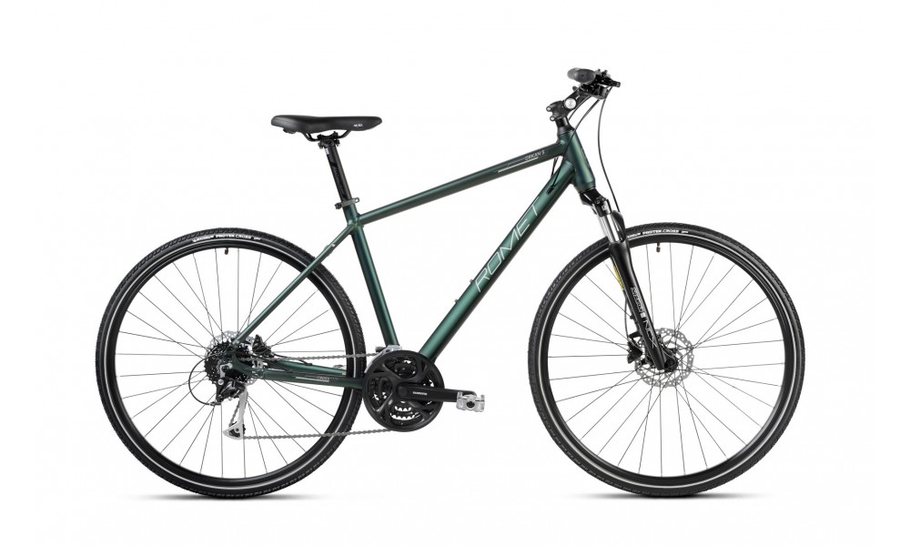 Rower crossowy Romet Orkan 5M - zielony-grafitowy