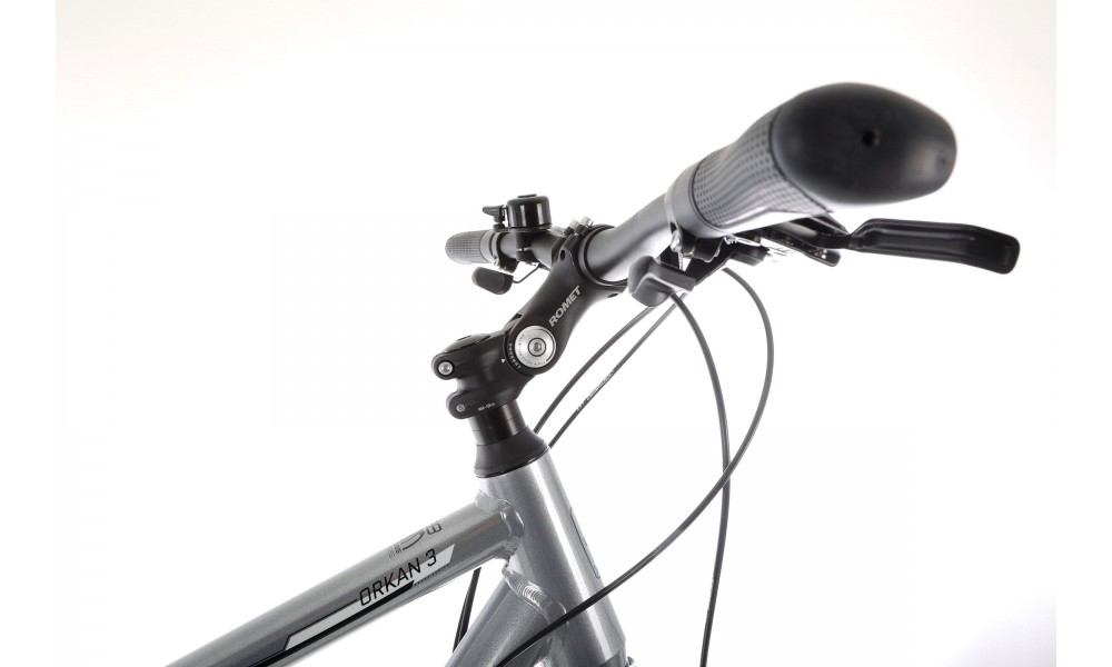 Rower crossowy Romet Orkan 3M - srebrny-czarny
