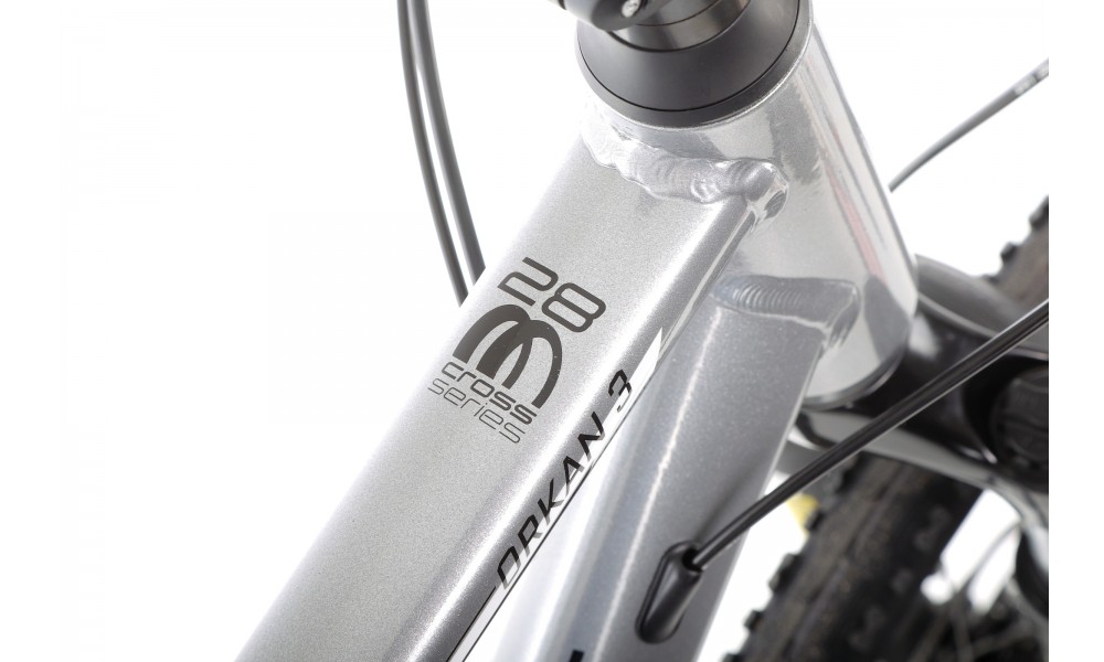 Rower crossowy Romet Orkan 3M - srebrny-czarny