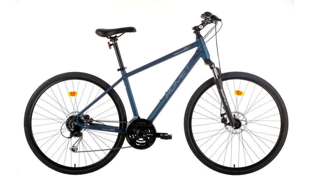 Rower crossowy Romet Orkan 3M - granatowy-niebieski