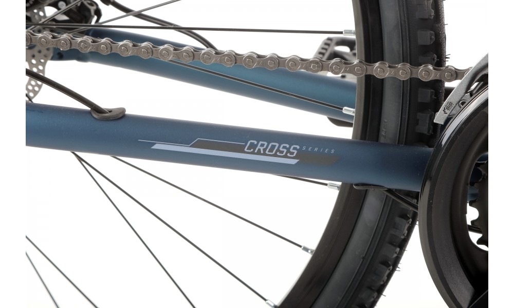 Rower crossowy Romet Orkan 3M - granatowy-niebieski